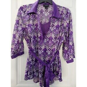 New York City Design Vintage Y2K Paisley 3-pc Set Purple/Black